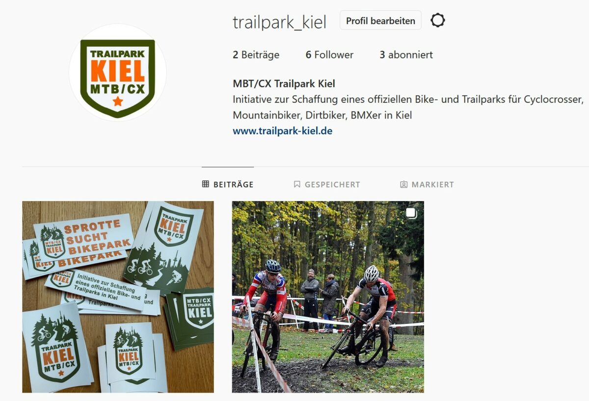 MTB / CX Trailpark Kiel @ Instagram